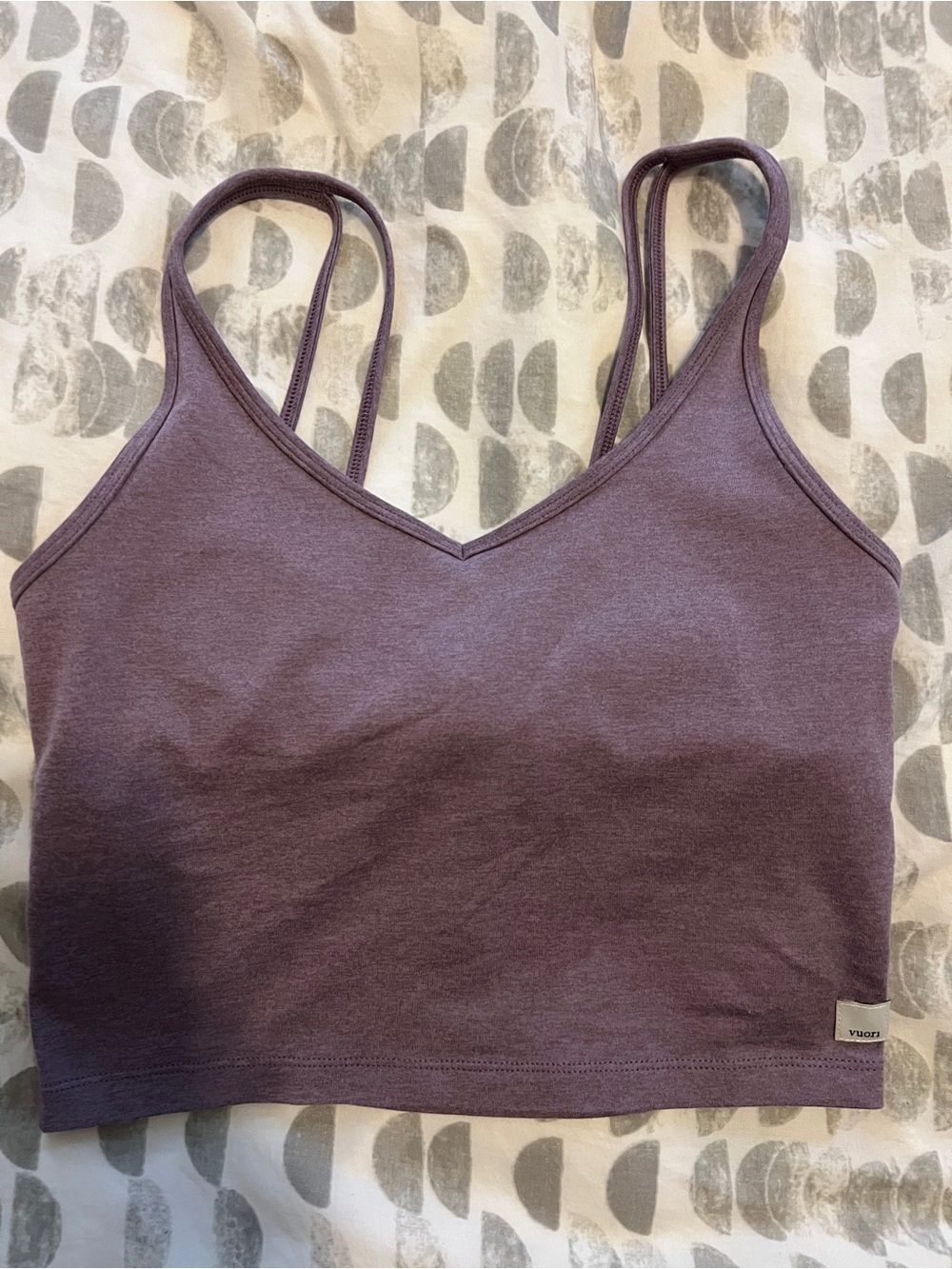 Vuori Halo Performance Crop Top Size Small Athletic Tank